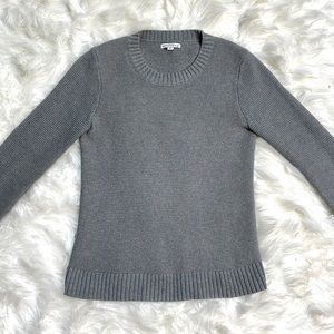 J. Crew Mercantile Gray Cotton Merino Wool Mix Sweater